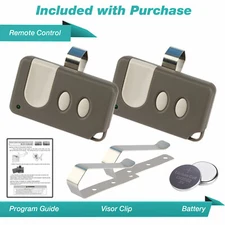2 For Sears Craftsman Garage Door Opener Remote Control 3 Button 53859 139.53859