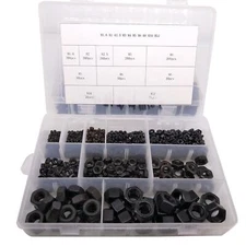 1160pcs Metric Thread Insert Screw Carbon Steel Hex Nut Assortment Kit