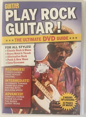 PLAY ROCK GUITAR THE ULTIMATE DVD GUIDE ANDY  ALEDORT 2 hours of lessons
