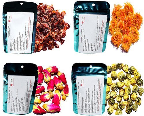 Teeprobe, 4 Blütenkräutertees, entkoffeiniert, Loseblatttee - Bild 2 von 5