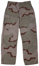 NEW Medium Reg - US Army DCU Field Pants Trousers Military 3 Color Desert Camo