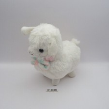 Muñeca de peluche de peluche de 6" de 6" para niños Alpaca Kids D1403B Amuse White Peluche
