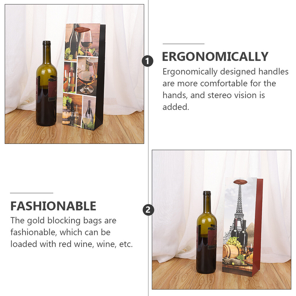 10x Weinflaschenhalter Karton - Umweltfreundliche Geschenkverpackung