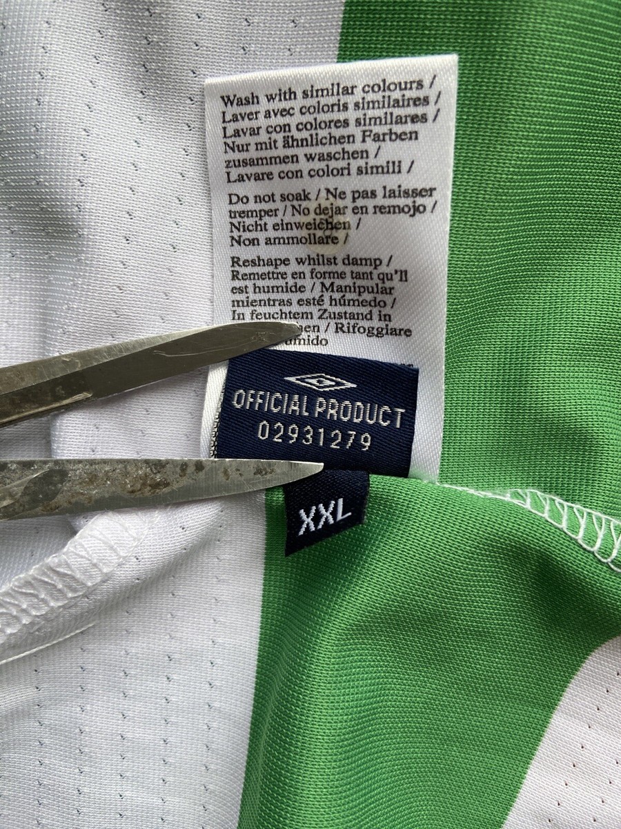 CELTIC 2004 2005 HOME FOOTBAL SHIRT SOCCER JERSEY UMBRO sz 2XL MEN