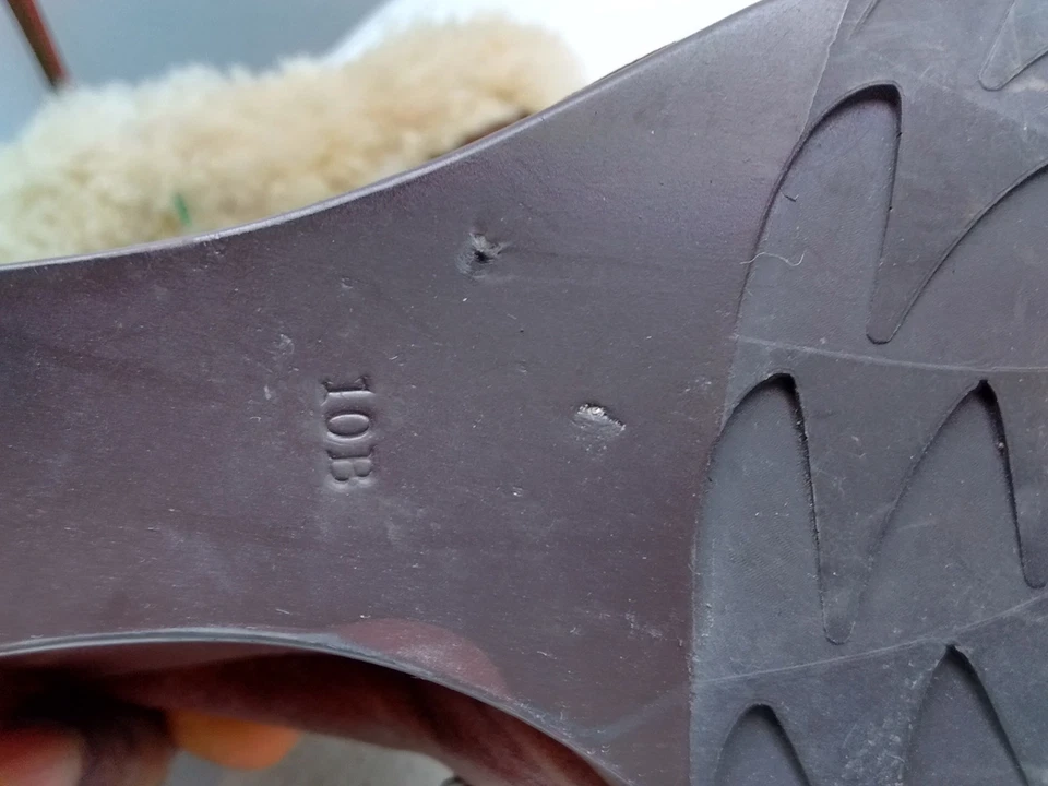 Charles David Mujeres Marrón Cuero Tobillo Cuña Piel Botas Cremallera Hebilla Nieve Zapato 10B Foto 2 de 4