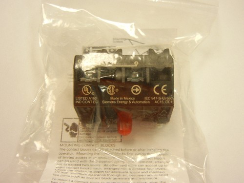 Siemens: 52BAJ, Contact Block, 1NC, w/Class 52 Series