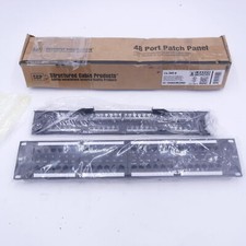 SCP 48 Port Loaded CAT6 UTP Patch Panel Loaded Unshielded 348-6