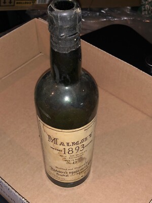 Rare Blandy's Malmsey Madeiras Vintage 1893, Empty Bottle