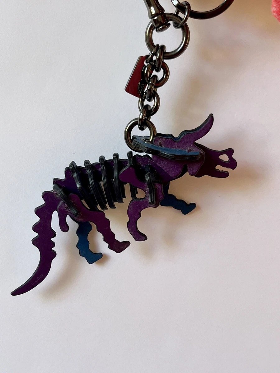 Rare 🦕 Coach Tricky Bag Charm Keychain Rexy Beasts Dinosaur