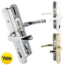Yale Universal Replacement UPVC Door Handle Pair 92mm Lever Adjustable Fixings