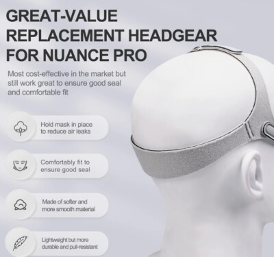 Nuance Pro Replacement Headgear - One Size - Healthy Breath - Free Shipping USA*
