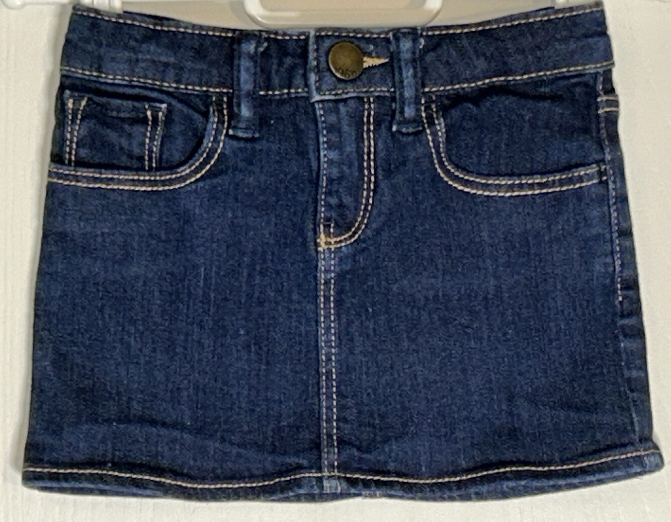 Baby Gap Toddler Girl 3T Skirt Denim Blue Jean Adjustable Wa