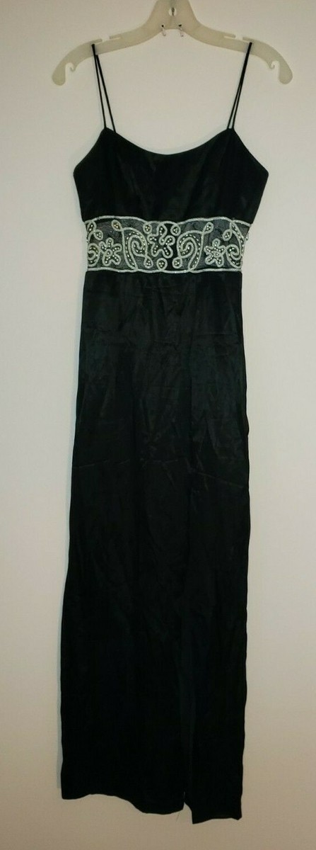 Blondie & Me Evening Gown Sexy Black Dress Silver Beaded Size 5/6 Prom Wedding | eBay Blondie & Me Evening Gown Sexy Black Dress Silver Beaded Size 5/6 Prom Wedding | eBay