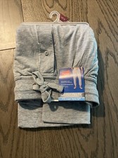 New Hanes Mens S Comfort FlexFit Knit Jogger Sleep Pant Ecosmart Stretch Gray