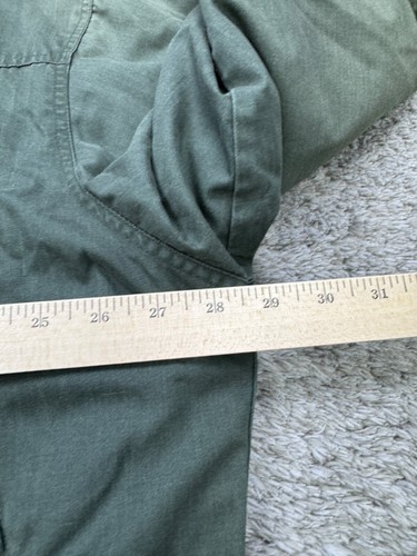 Roundtree & Yorke Jacket Men 2XL Green Military Chore Parka Barn Field Coat Vtg - Picture 5 of 10