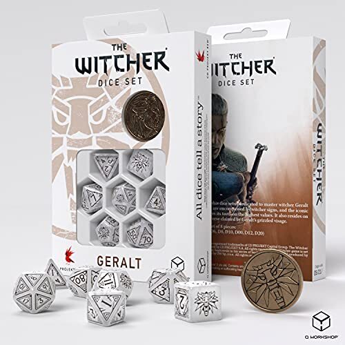 Thumbnail - Q-workshop The Witcher Dice Set. Geralt - The White Wolf