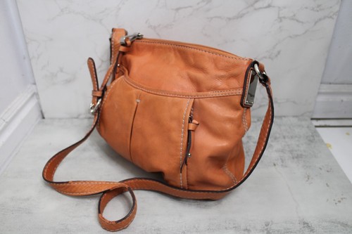 Vintage Tignanello Orange Leather Shoulder Crossbody Purse - Picture 11 of 22