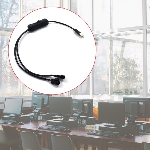 USB to 3/4-Pin 5V PWM CPU for Case Fan Connector USB to 3Pin/4Pin with ON/Off To - Afbeelding 2 van 8