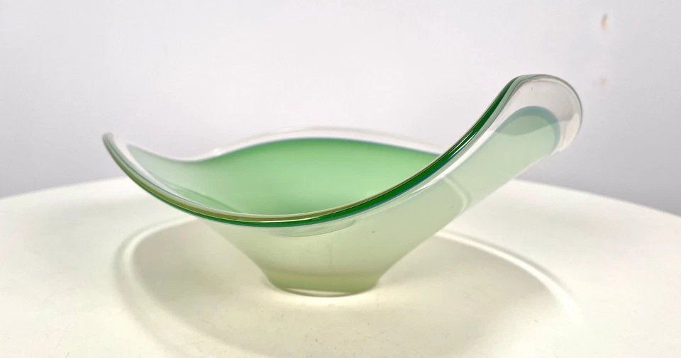 Tigela vintage de forma livre de Murano de meados do século - 13 polegadas - Fantástica! - Imagem 2 de 4