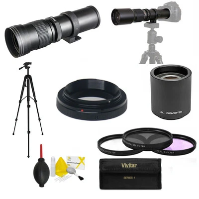 OPTEKA/DIGITAL MATE 420MM 1600MM TELEPHOTO ZOOM LENS FOR CANON EOS REBEL 1100D 1200D 650D 600D T5 T3