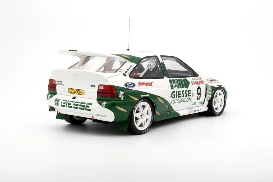 OTTOMOBILE 1:18 AUTO RESINA FORD ESCORT RS COSWORTH WRC RALLY SANREMO '94 OT1038 - Immagine 2 di 4