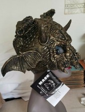 ADULT HALLOWEEN COSTUME RUBIES MASK ILLUSIONS LATEX DEMON SKULL HELMET NWT