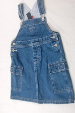 Tommy Hilfiger Girls 5 Denim Bib Overall Jumper Dress H1326