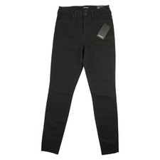 True Religion Jeans Womens 27x28 Black Curvy High Rise Super Skinny Stretch 159