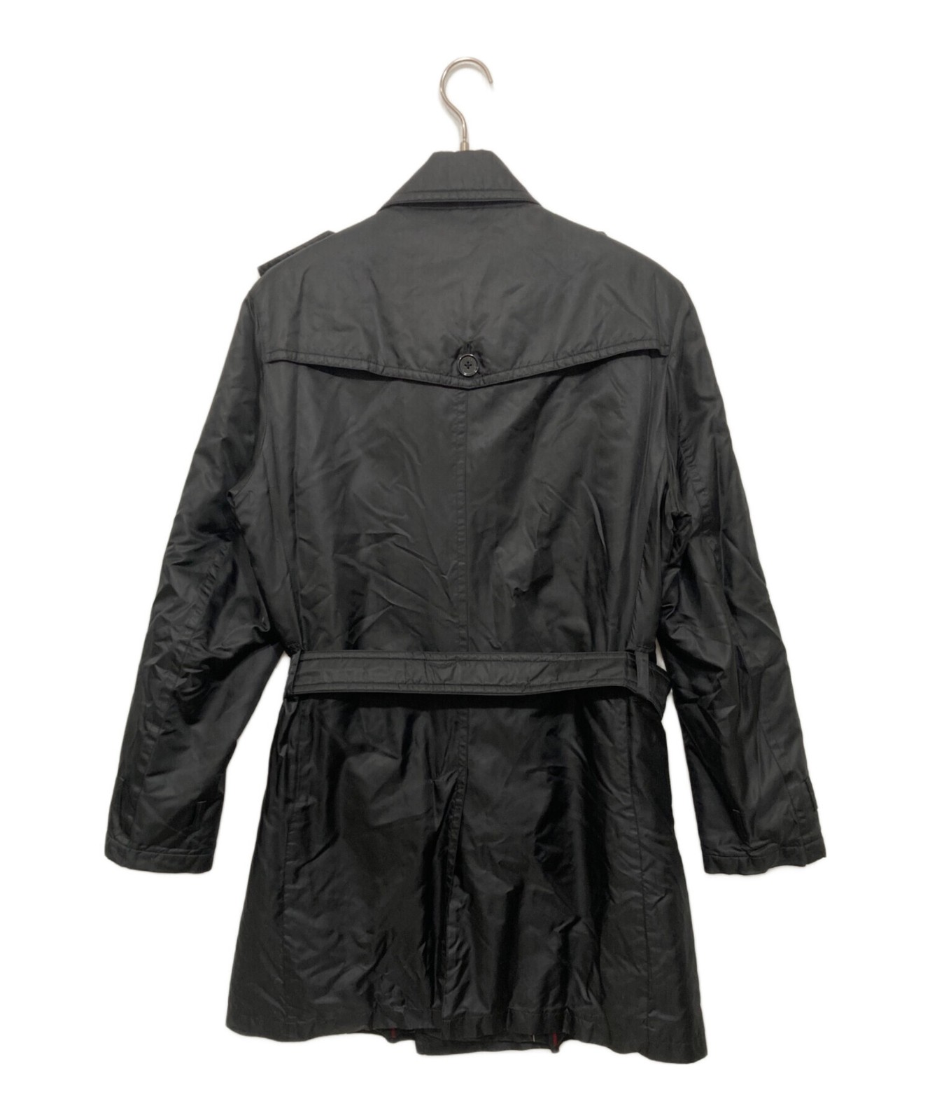 BURBERRY BLACK LABEL Men's Coat BMA43-114-09 Black Nylon Used LL Size XL thumbnail 2