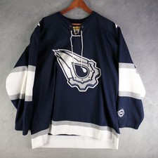 Koho Edmonton Oilers Jersey Mens Extra Large Blue White Oil Drop Lace NHL Blank