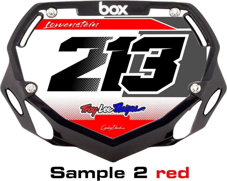 BMX MTB NUMBER PLATE BOX ODI Number Plate Graphic Decal Sticker