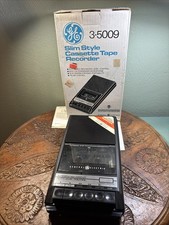 Vtg GE Model 3-5090 Portable Cassette Recorde...