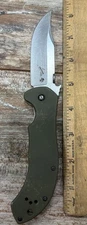 Kershaw Emerson 6030 CQC-10K Folding Knife 3.5" Stonewashed Bowie Blade