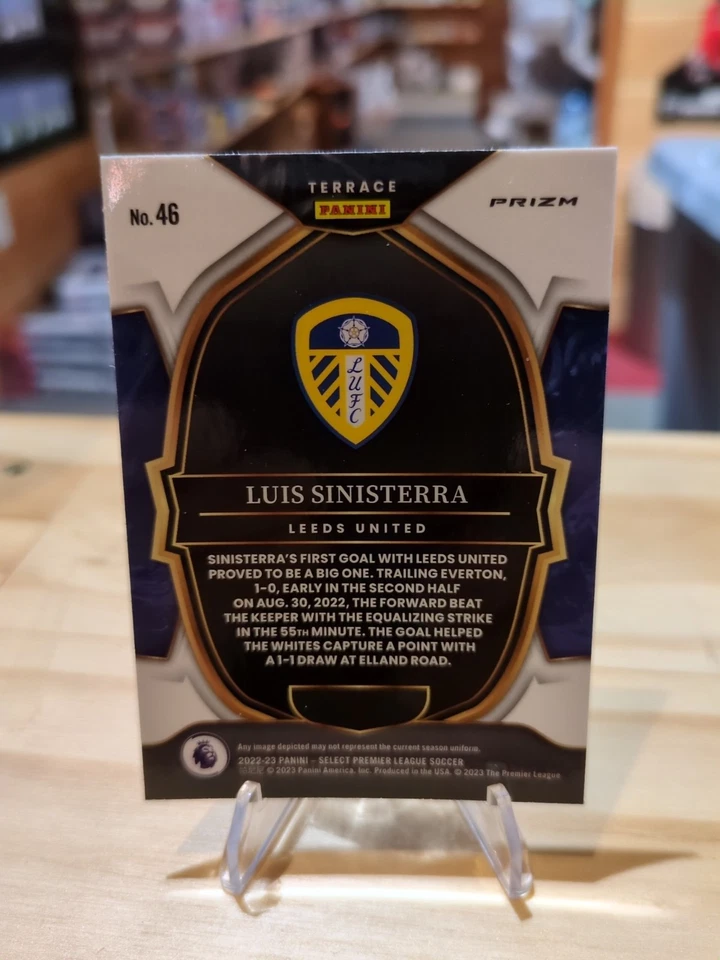 Luis Sinisterra 2022-23 Panini Select Peacock SSP LEEDS - Image 2 of 2