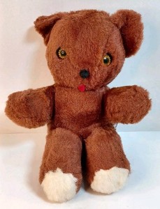 Vintage Knickerbocker Teddy Bear Brown Plush 14" Animals of Distinction Wind Up