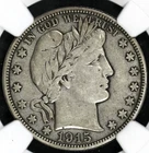 1915 D BARBER HALF DOLLAR NGC VF20 NICE AND NATURAL PROBLEM FREE CIRC, LAST YEAR