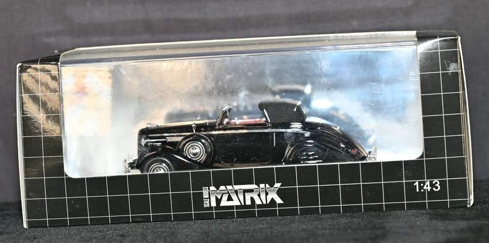 Buick Series 40 Lancefield Drop Head 1938 1:43 Diecast Matrix excelente en caja Foto 2 de 4