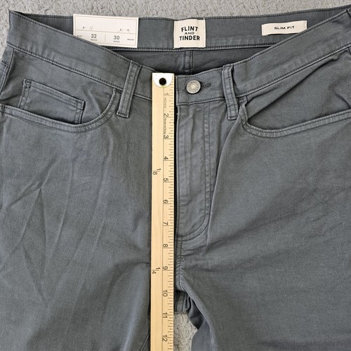 Flint And Tinder 365 Pants Mens 32x30 Charcoal Slim Fit Huckberry Minimalist - Picture 8 of 12