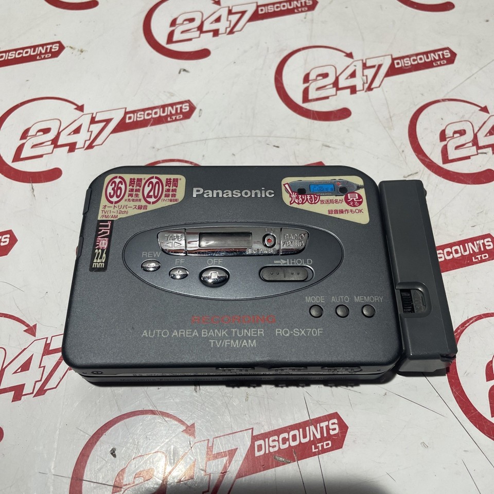 Rare Panasonic RQ-SX70F Walkman Radio Cassette Recorder Remote Control ...