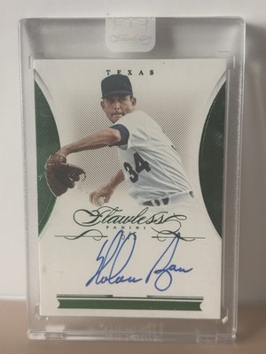 Nolan Ryan /5 - 2016 Panini Flawless #FS-NR - Autograph (Sealed) Bookend (5/5)