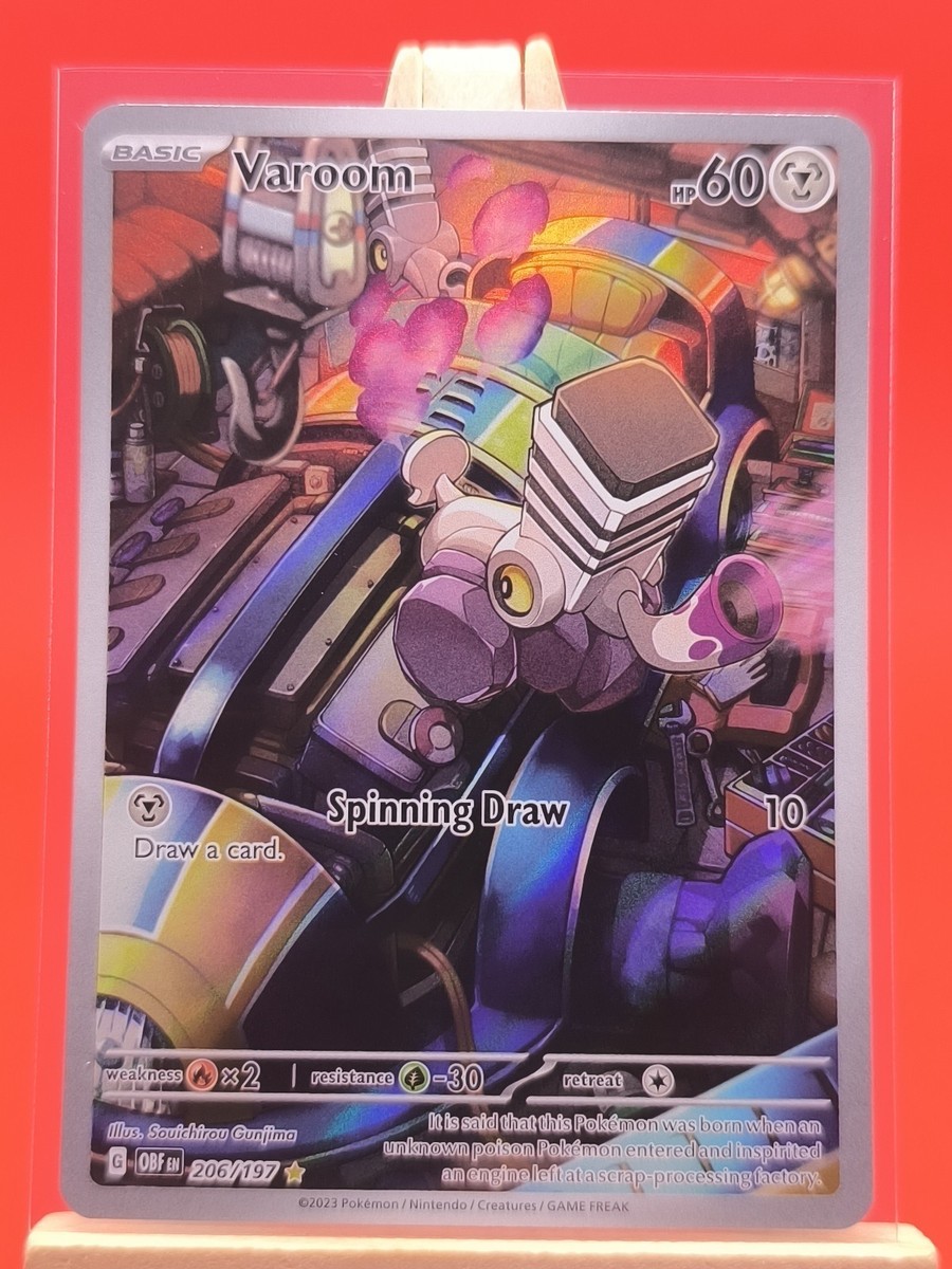 Varoom 206/197 Obsidian Flames Illustration Rare Holo Pokemon Card * New *  | eBay