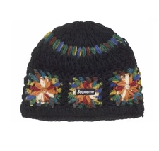 Supreme SS25 Crochet Beanie Black Brand New Sealed
