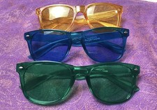 Green, Aqua & Yellow Color Therapy Glasses - Healing, Chromotherapy,
