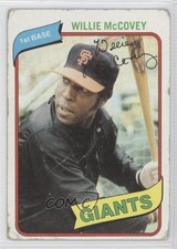 1980 Topps Willie McCovey #335 HOF h3a