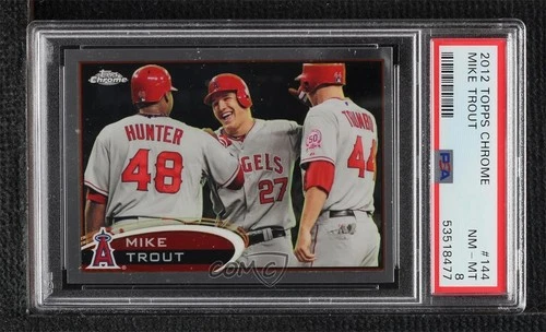 2012 Topps Chrome Mike Trout #144 PSA 8