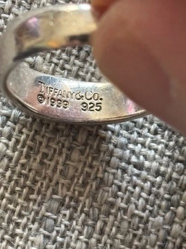 Vintage 1999 Tiffany & Co. Sterling Silver Twisted Dome Knot Ring 925 Size 7