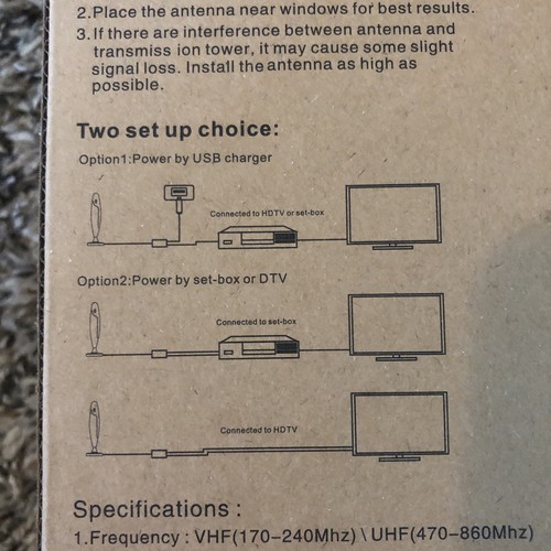 TV Antenna Indoor,Antenna for Smart TV for Long Range Reception and All - Picture 7 of 7