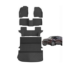 Floor Mats Large Trunk Mat for 2015-2017 2018 2019 Ford Explorer TPE All We...