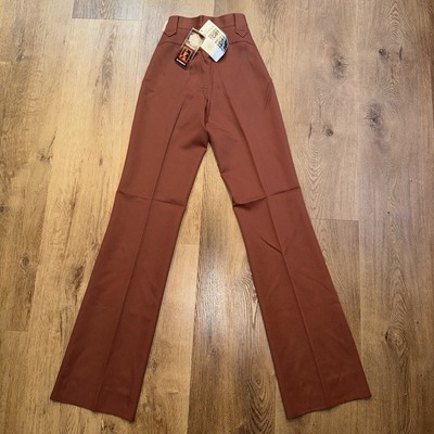 Vtg Circle S Pants Kenny Rogers Womens 4 Western Flare Leg 70s Rockabilly NOS