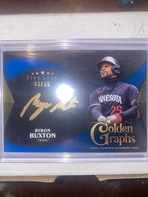 2024 Topps Five Star - Golden Graphs Byron Buxton #GG-BB Blue /20 (AU)